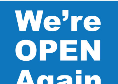 Welcome, open again