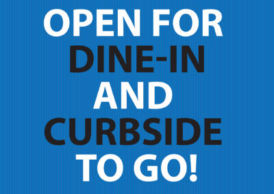 Open for dine-in and to-go