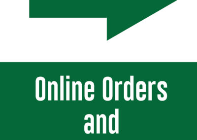 Online orders and pickup right arrow