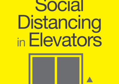 Practice social distancing in elevators