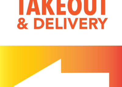 Open for takeout & delivery arrow left