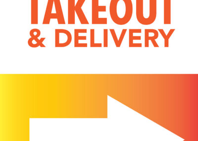 Open for takeout & delivery arrow right