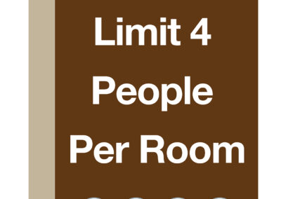 Limit 4 People