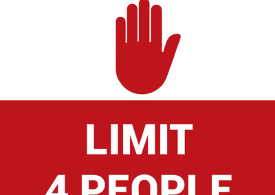 Limit 4 People per room