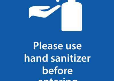 Use hand sanitizer